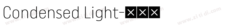 Condensed Light字体转换